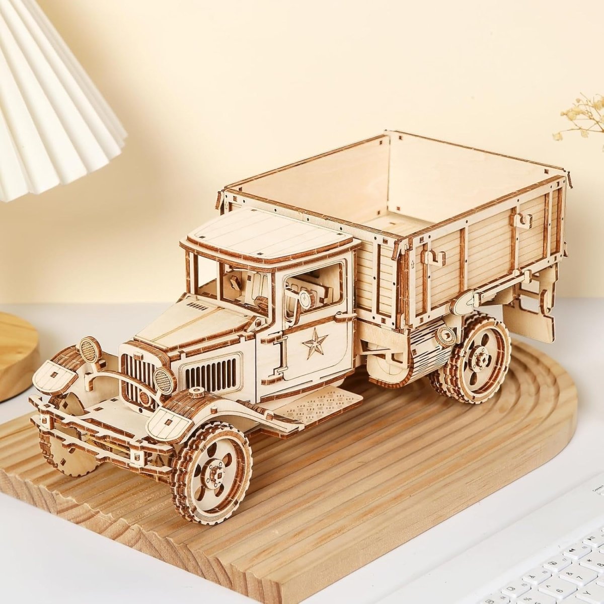 3D Wooden Vintage Truck Puzzle DIY Mechanical Model Kit 264PCS Adult - Kwikley
