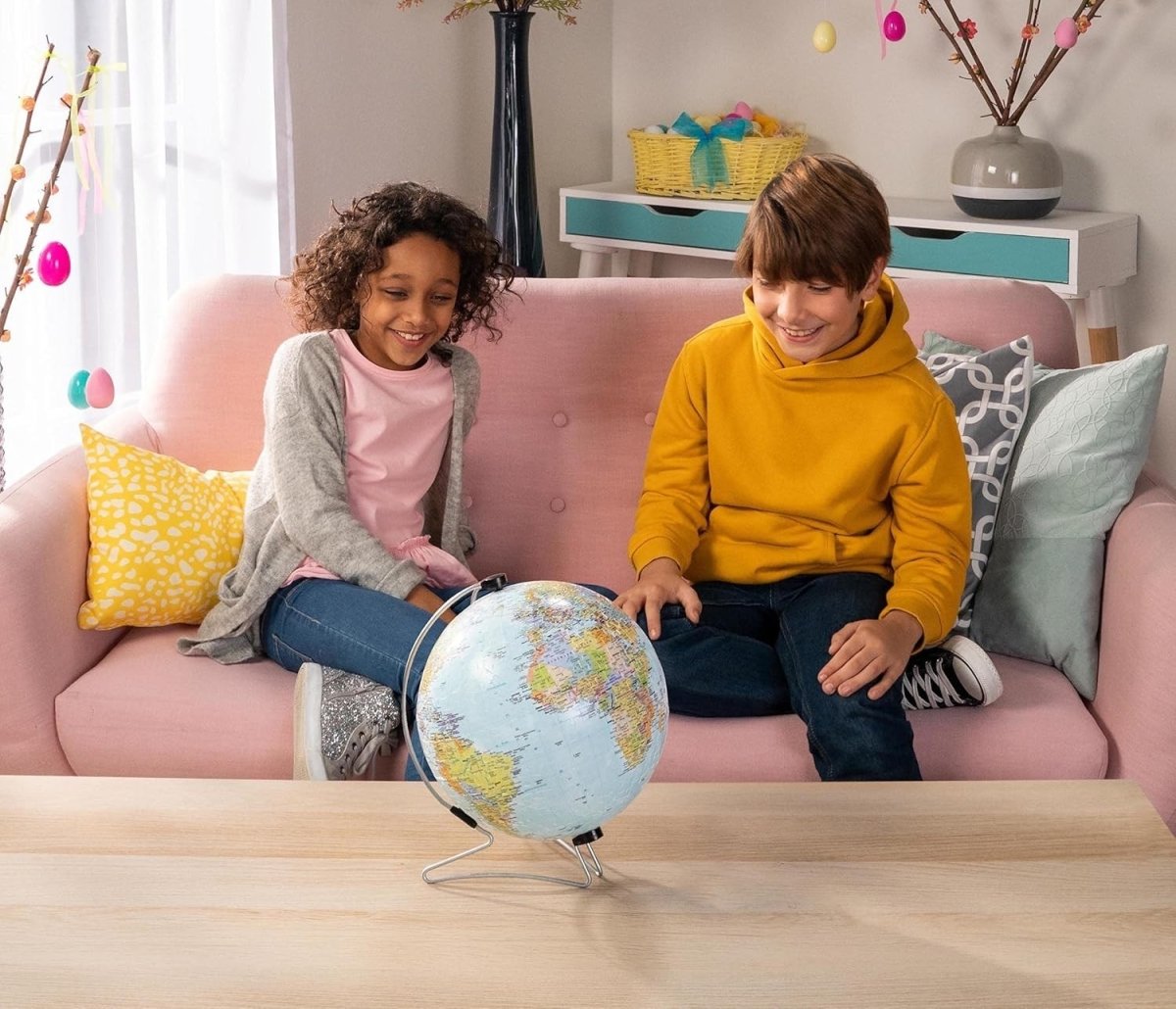 3D World Globe Puzzle 540 Piece Educational Jigsaw Kids Adults Gift - Kwikley