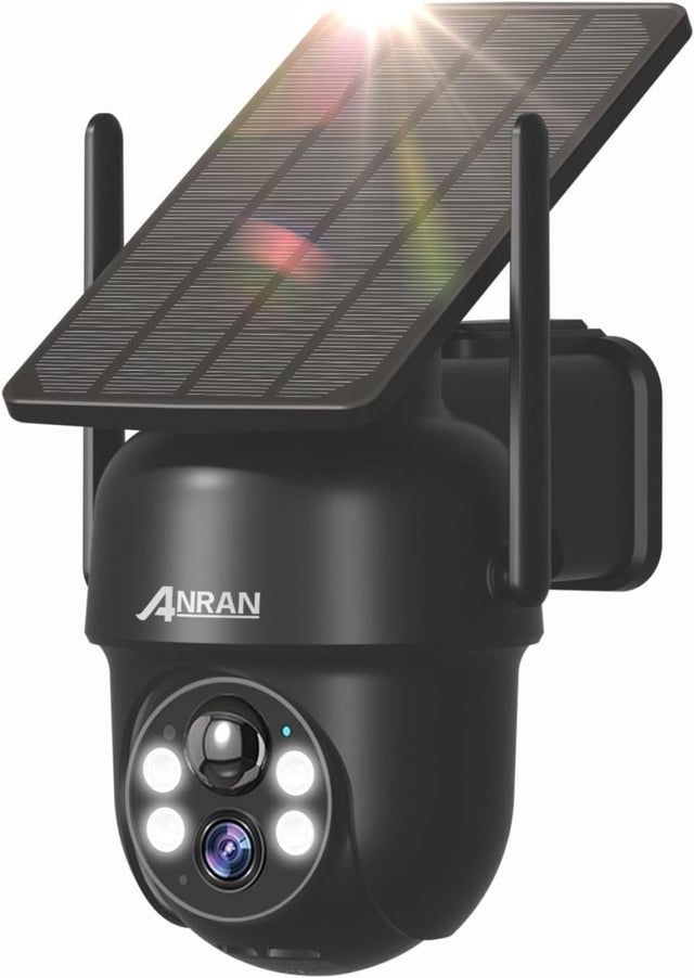 3K 5MP Solar Security Camera Wireless Outdoor 360° PTZ Color Night