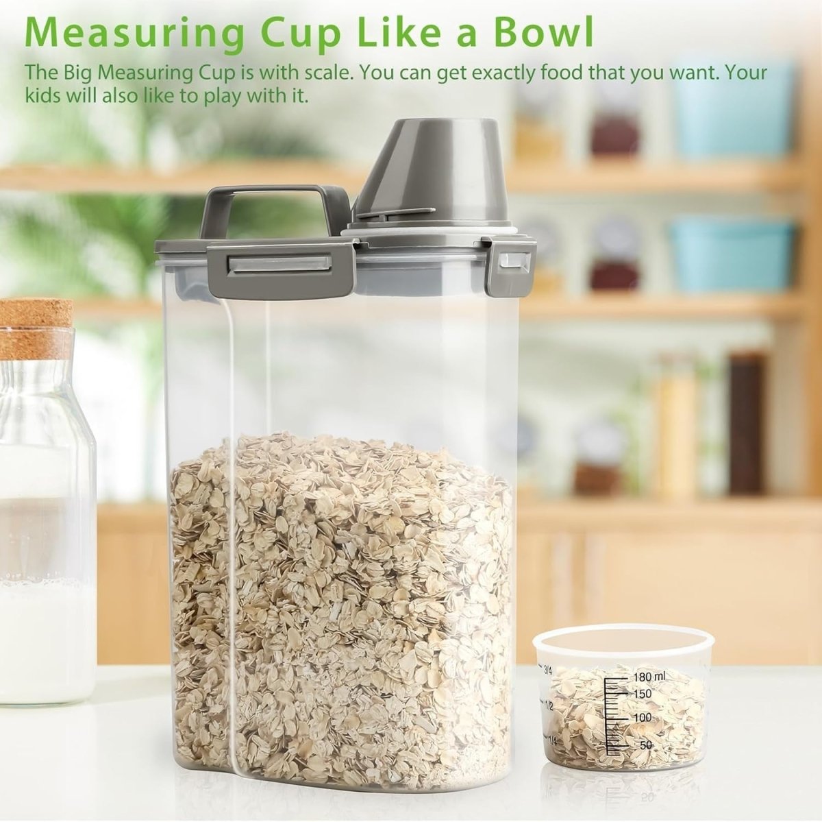 3L BPA Free Airtight Dry Food Storage Container w Spout - Kwikley