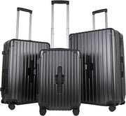3pc Hard Shell Suitcase Set Cabin Medium Large TSA Lock 4 Wheel Spinner - Kwikley