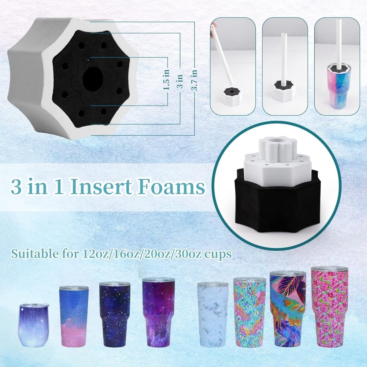 4 Cup Tumbler Turner Machine Electric Epoxy Resin Spinner with On Off Switch - Kwikley