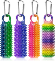 4 Pack Spiky Pain Fidget Keychain Adjustable Weight Anxiety Relief Toy - Kwikley