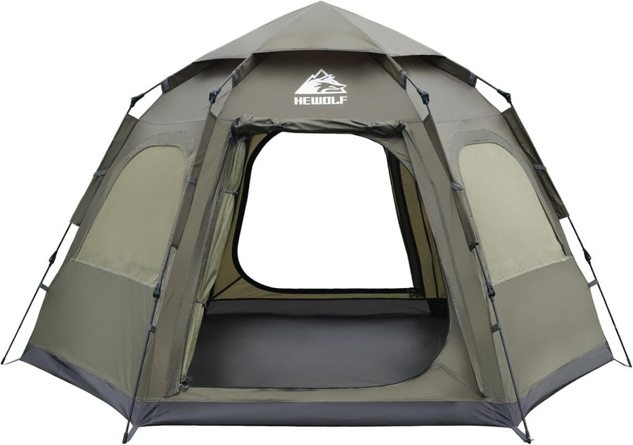 4 Person Instant Pop Up Camping Tent Waterproof Family Dome - Kwikley