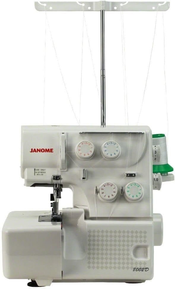 4 Thread Overlocker Serger Sewing Machine Color Coded Threading - Kwikley