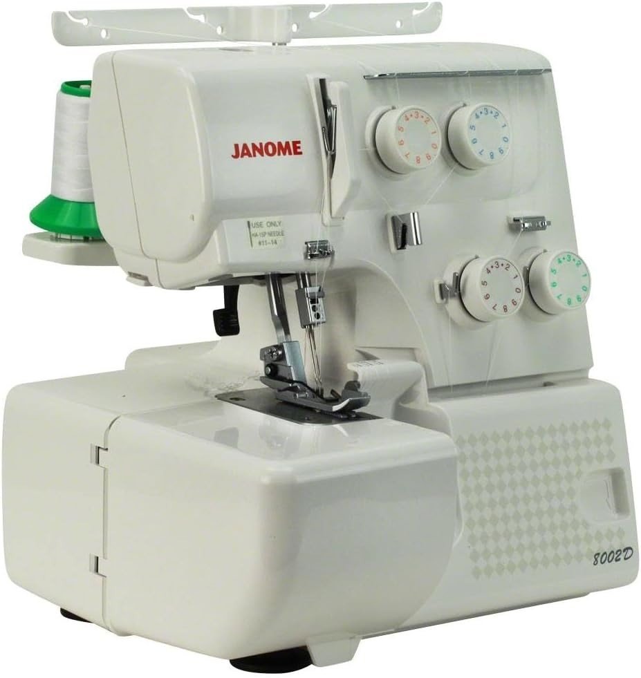 4 Thread Overlocker Serger Sewing Machine Color Coded Threading - Kwikley