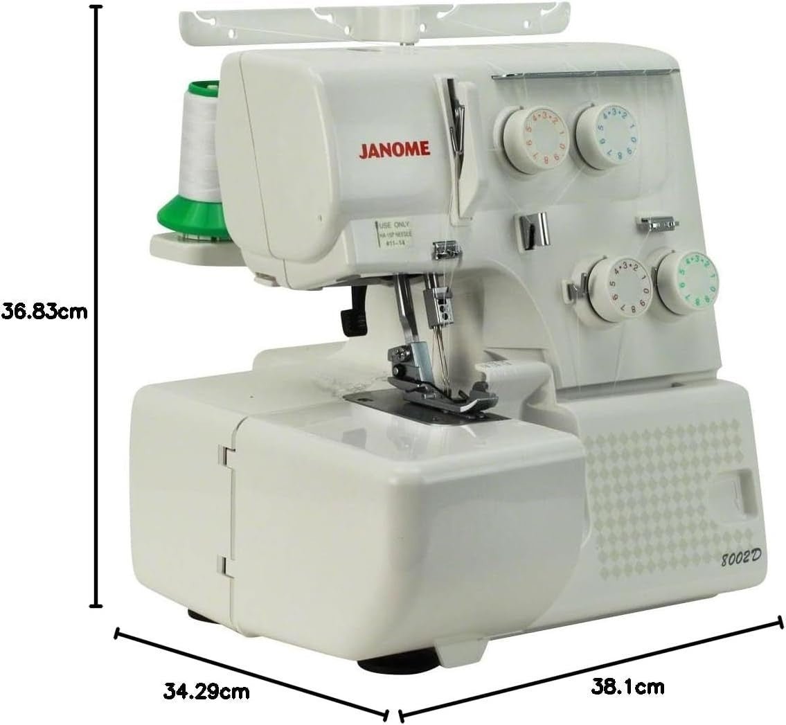 4 Thread Overlocker Serger Sewing Machine Color Coded Threading - Kwikley