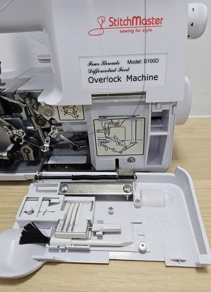 4 Thread Overlocker Sewing Machine Differential Feed 1300 SPM LED - Kwikley