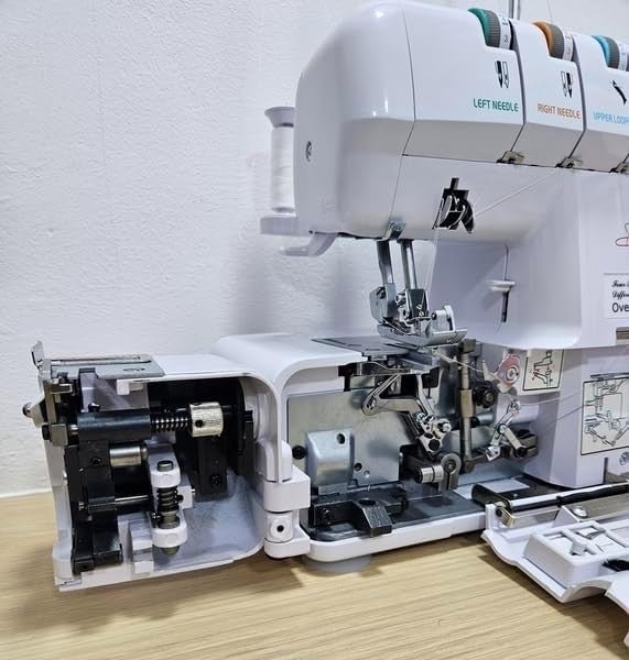 4 Thread Overlocker Sewing Machine Differential Feed 1300 SPM LED - Kwikley