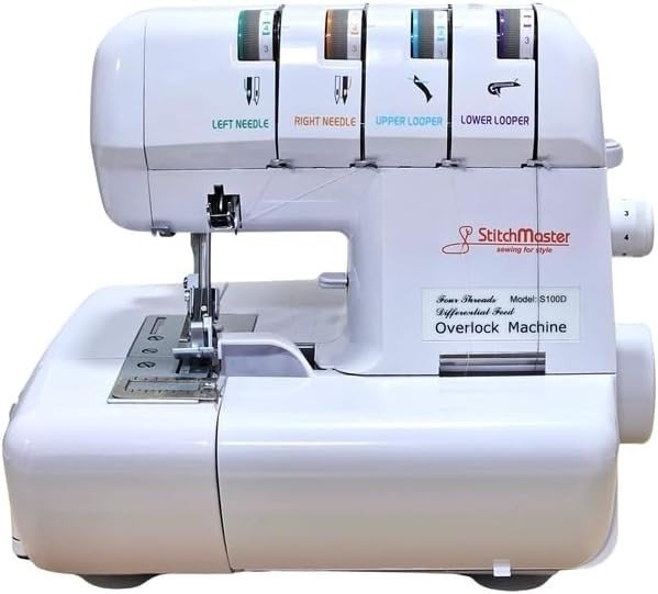 4 Thread Overlocker Sewing Machine Differential Feed 1300 SPM LED - Kwikley