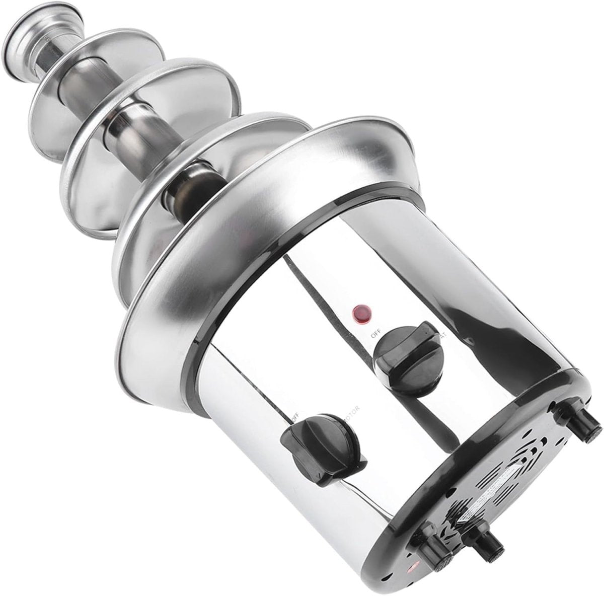 4 Tier Chocolate Fountain Machine Stainless Steel Fondue Melter Party - Kwikley