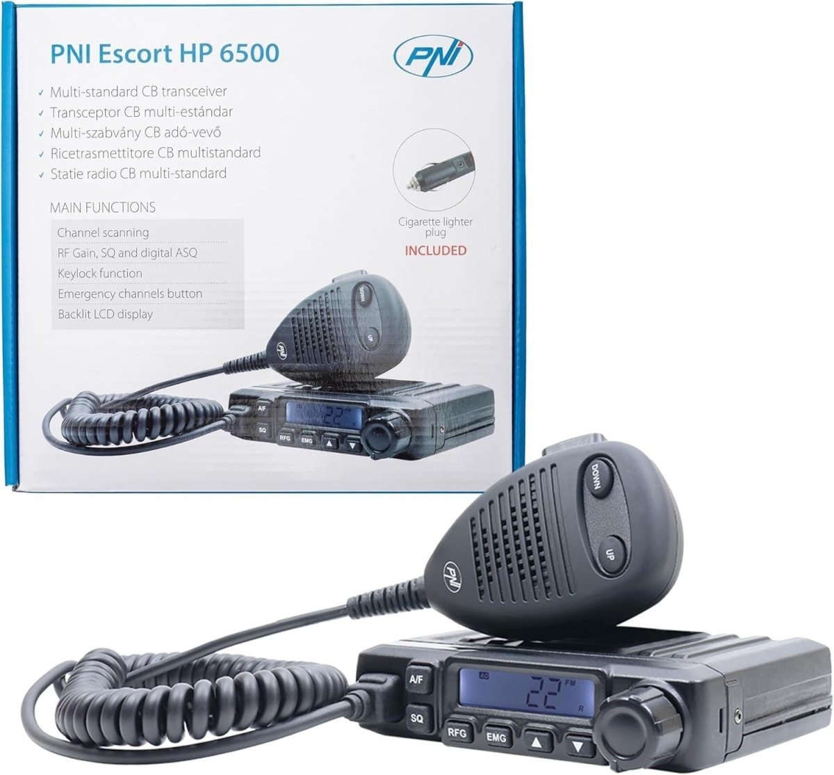 40 - Channel Mobile CB Radio 4W Waterproof AM/FM with VOX & Emergency - Kwikley