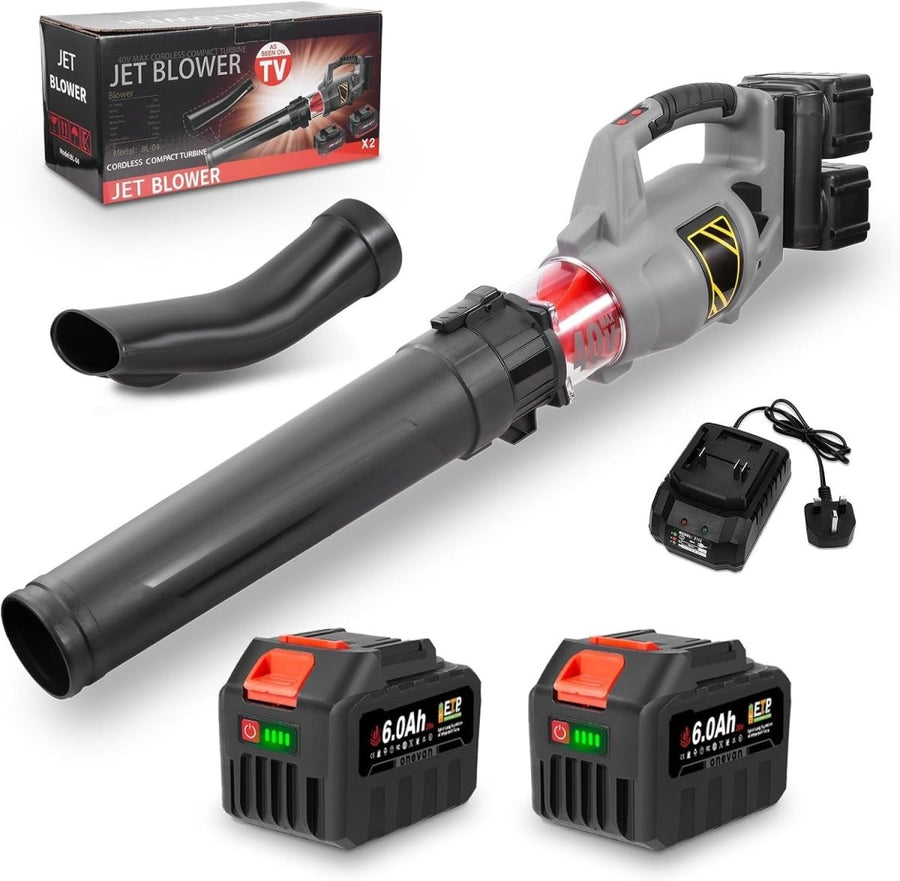 40V Cordless Leaf Blower Brushless Handheld Garden Lawn Snow Cleaner - Kwikley
