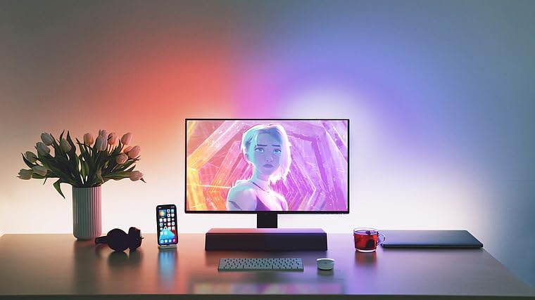 Mini Soundbar Bluetooth USB PC Speaker Under Monitor Stereo