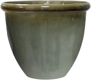 Extra Large Gloss Plant Pot 49cm Olive Indoor Outdoor Planter