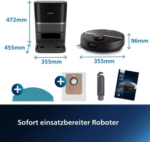 Robot Vacuum Mop Self Empty 5000Pa LiDAR Mapping Smart Clean
