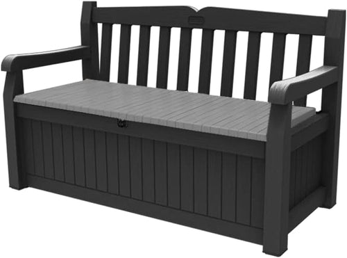 Outdoor Garden Storage Bench 265L Lockable Deck Box Seat Weatherproof