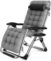 Heavy Duty Zero Gravity Sun Lounger Silver 200KG