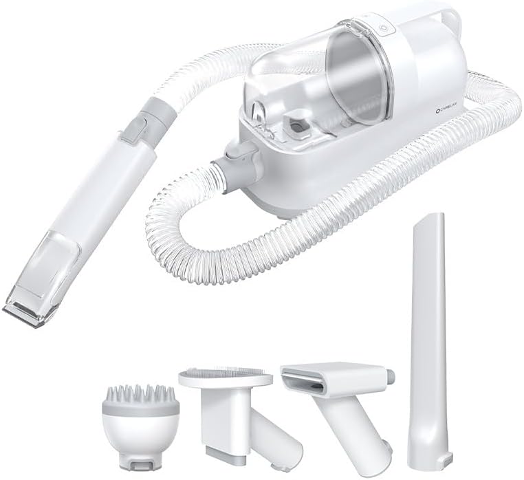 Self Cleaning Pet Grooming Vacuum 11800Pa 5 Tool 1.4L Kit