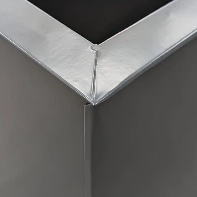 Zinc Galvanised Trough Planter 70cm Matte Grey