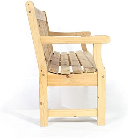 Wooden Garden Bench 183cm 4 Seater Pine Outdoor Park Patio Bench