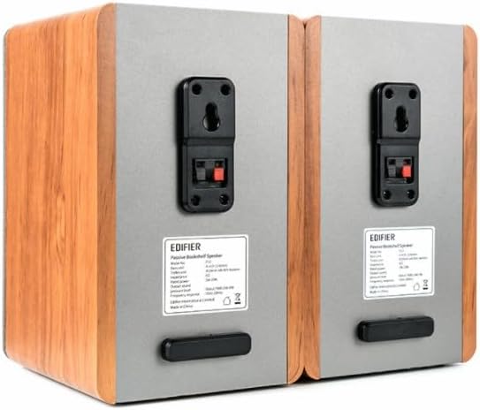 Passive Bookshelf Speakers Pair 2 Way Wall Mount HiFi Audio