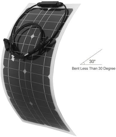 25W Flexible Solar Panel 12V Portable High Efficiency RV Boat