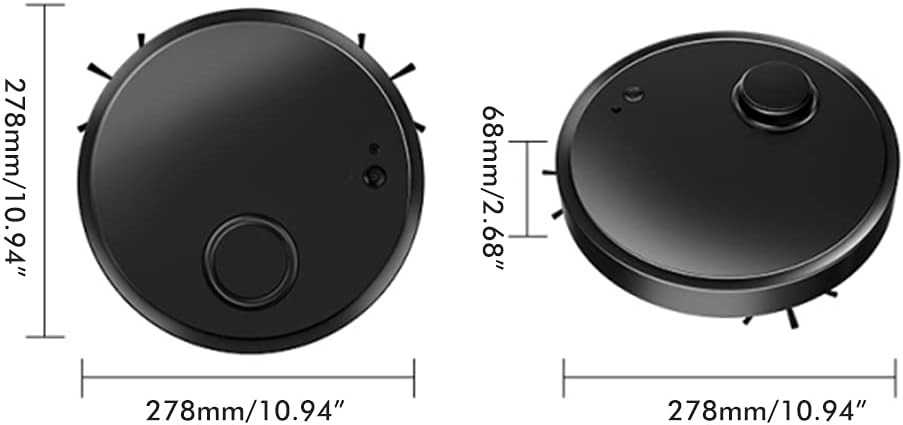 3 in 1 Robot Vacuum Cleaner Strong Suction Quiet Auto Recharge Slim