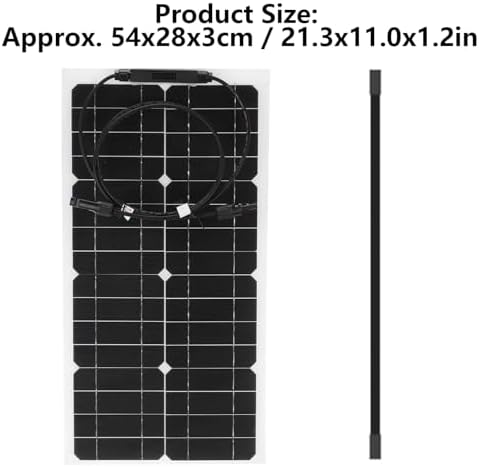 25W Flexible Solar Panel 12V Portable High Efficiency RV Boat