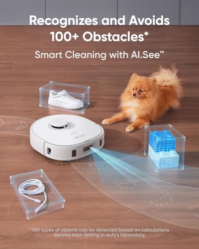 Robot Vacuum Mop Self Empty 8000Pa AI Smart Mapping Auto Clean