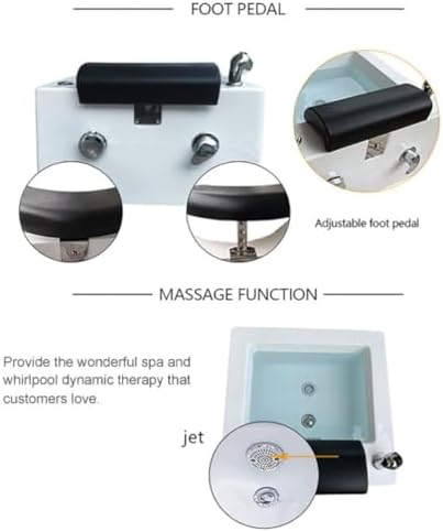 Pedicure Foot Spa Tub Acrylic Chair Massage Basin Salon Home