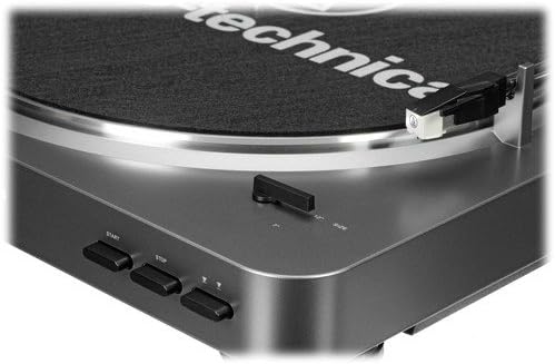 Fully Automatic Turntable Belt Drive USB Vinyl Converter Silver