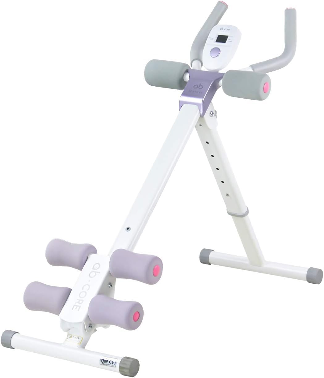 Adjustable Ab Trainer Machine Foldable Core Workout LCD