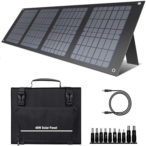 40W Foldable Solar Panel USB QC3 DC Portable Charger Camping RV