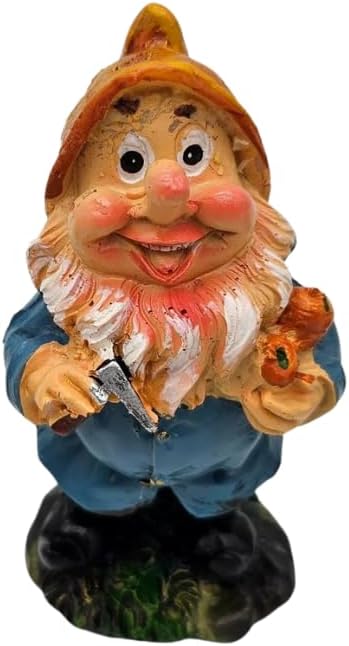 6Pcs Mini Garden Gnomes Resin 10cm Fairy Outdoor Decor Set