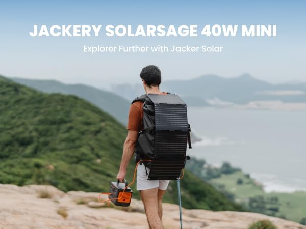 99Wh Portable Solar Generator Power Station with 40W Panel