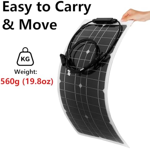 25W Flexible Solar Panel 12V Portable High Efficiency RV Boat