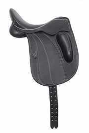 Black Monoflap Leather Dressage Saddle 17 5 Changeable Gullet