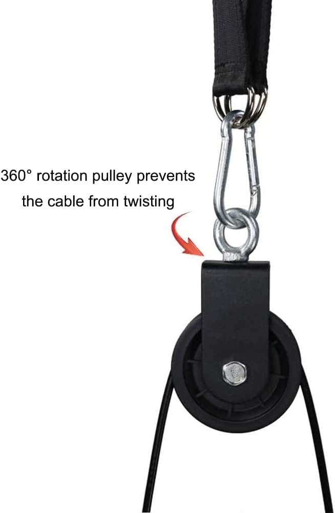 Home Gym Cable Pulley System LAT Pulldown Strength Trainer 100kg
