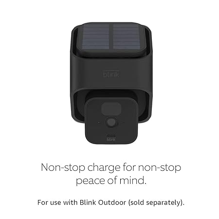 Solar Panel Mount for Outdoor Security Camera Black