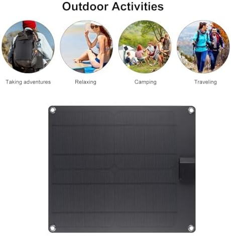 15W Solar Panel 12V USB Portable Charger Waterproof Flexible