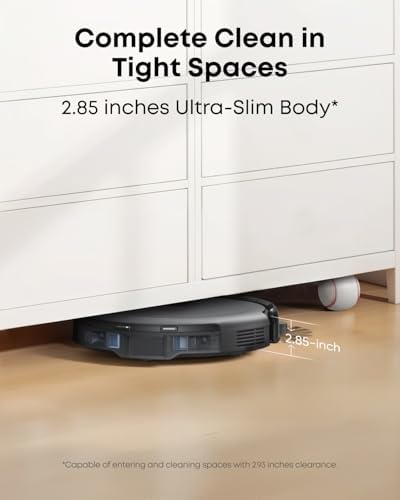 Robot Vacuum Self Empty 4000Pa Slim 2.85in Laser Navigation