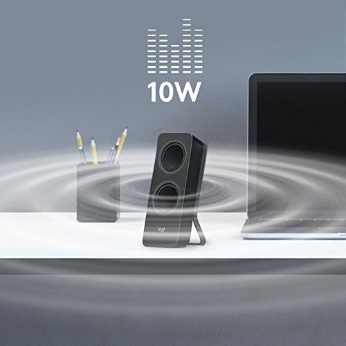 Bluetooth PC Speakers Stereo Desktop Audio 10W AUX Multi-Device