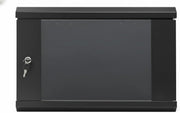 6U Wall Mount Server Rack Cabinet 19 Inch 500mm Glass Door