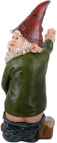 Funny Peeing Garden Gnome Statue Naughty Resin Outdoor Decor