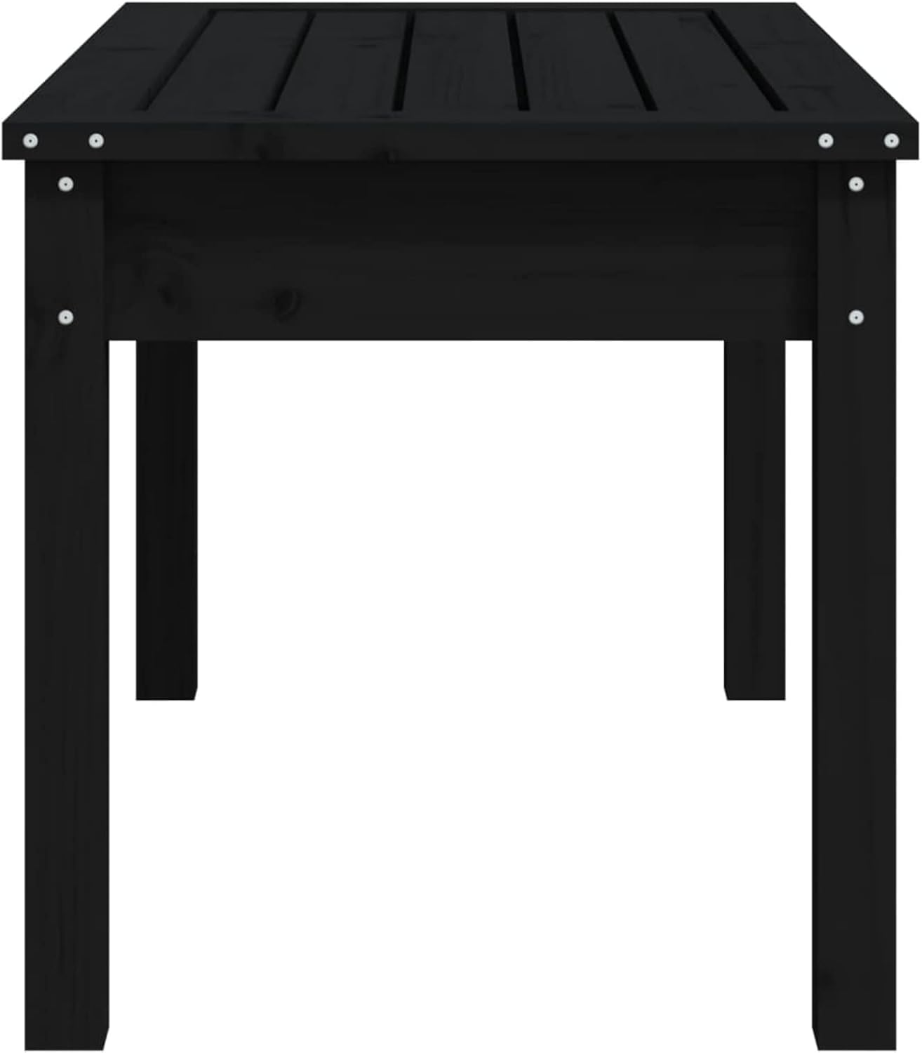 Wooden Garden Bench 80cm Pine Wood Outdoor Patio Park Seat