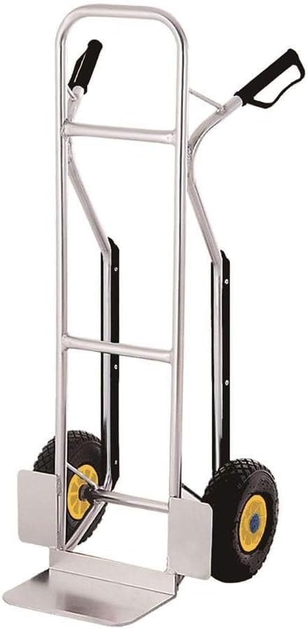 Heavy Duty Aluminium Hand Truck 200KG Pneumatic Wheels