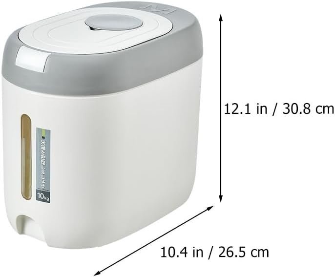 44lb Airtight Rice Storage Container Moisture Proof Bin - Kwikley