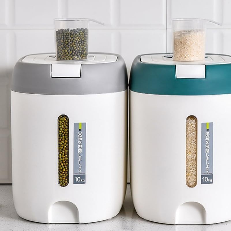 44lb Airtight Rice Storage Container Moisture Proof Bin - Kwikley