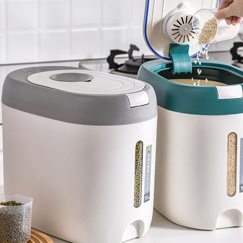 44lb Airtight Rice Storage Container Moisture Proof Bin - Kwikley